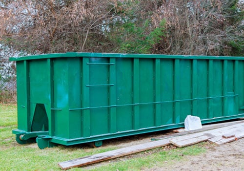 truck transporting recyclables to recycling center